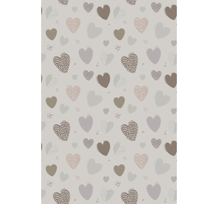 Store enrouleur romantique motif gris - TenStickers