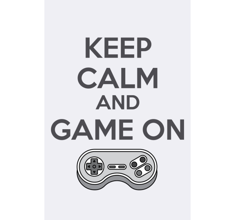 Store enrouleur gamer Keep calm and game on - TenStickers