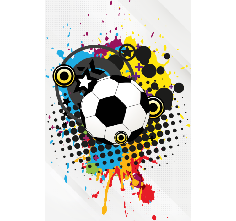 Stores plus de sport Football artistique - TenStickers