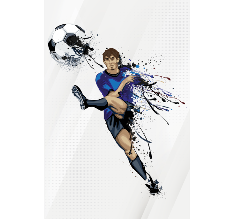 Store enrouleur sport coup de pied d'action - TenStickers