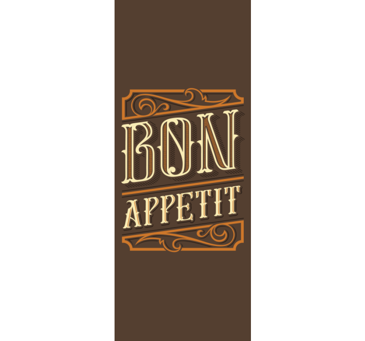 Store enrouleur cuisine typographie élégante de bon appétit - TenStickers