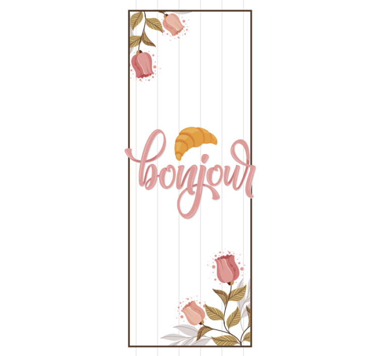 Store enrouleur cuisine accent script bonjour - TenStickers