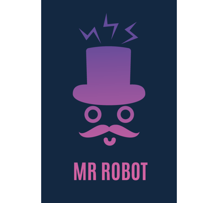 Store enrouleur geek robot gentleman - TenStickers