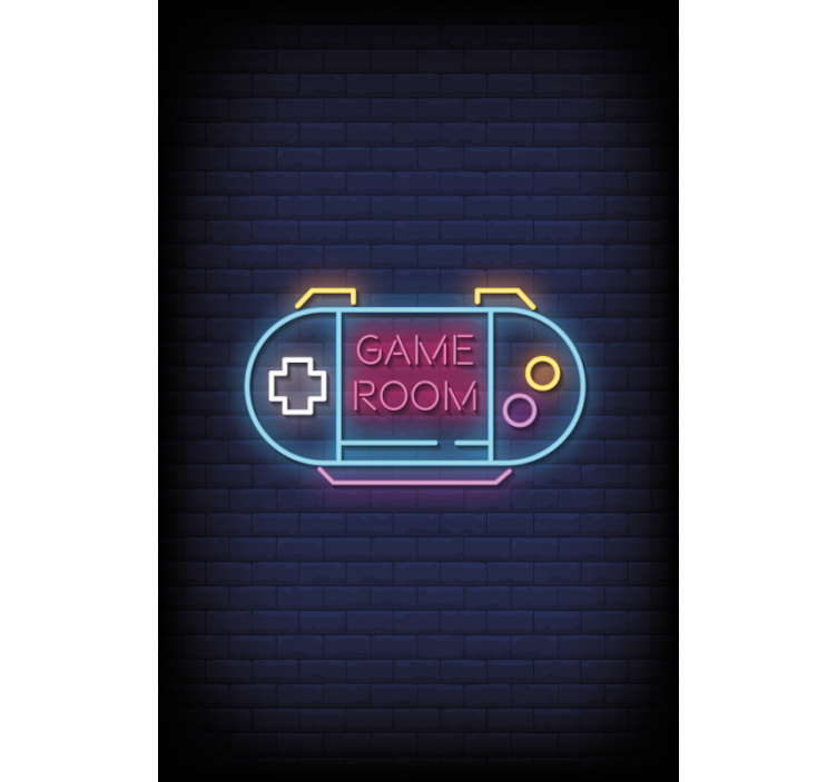 Store enrouleur gamer room avec néon - TenStickers