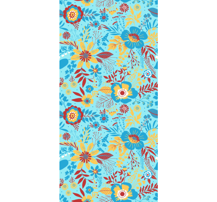 Store enrouleur motif fleur affichage de motifs botaniques - TenStickers