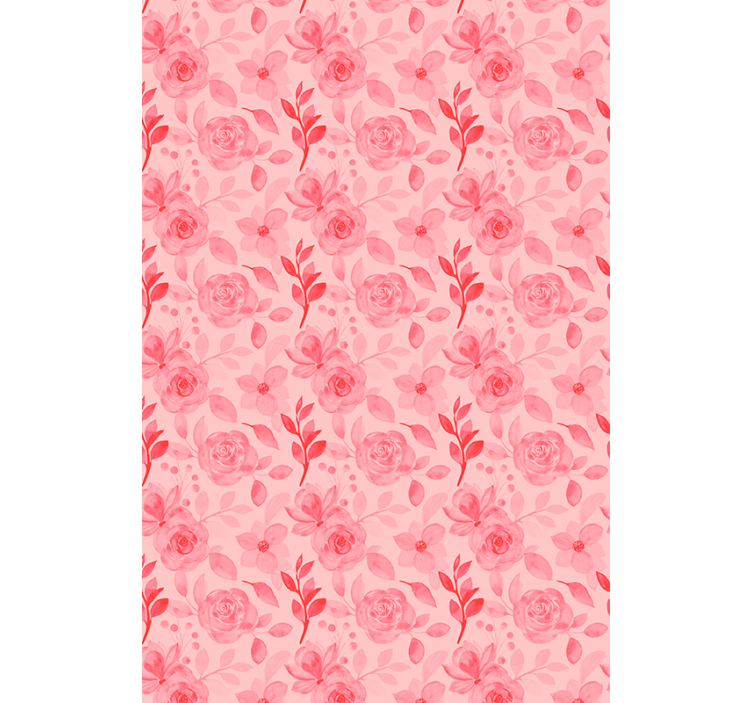 Store enrouleur floral motif roses romantiques - TenStickers