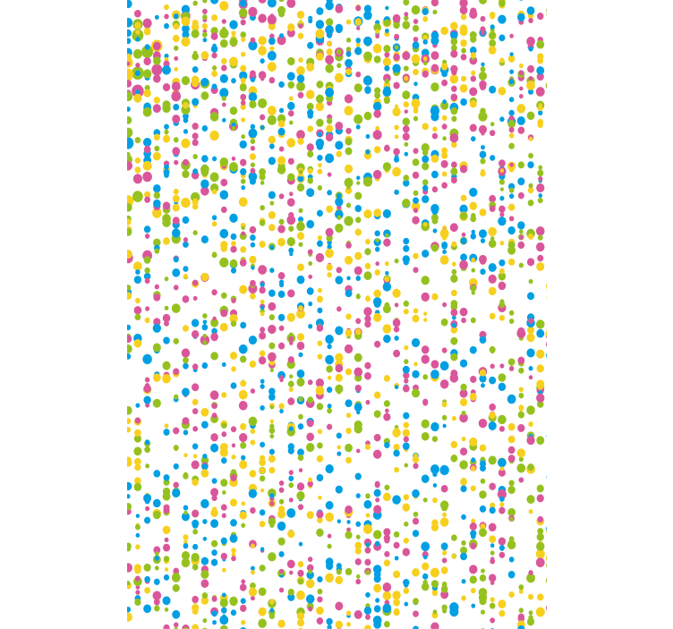 Store enrouleur chambre bébé motif à pois colorés - TenStickers