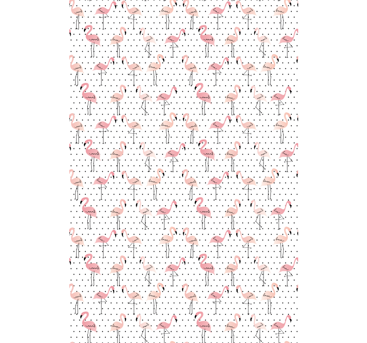 Store enrouleur animaux motif flamant rose - TenStickers