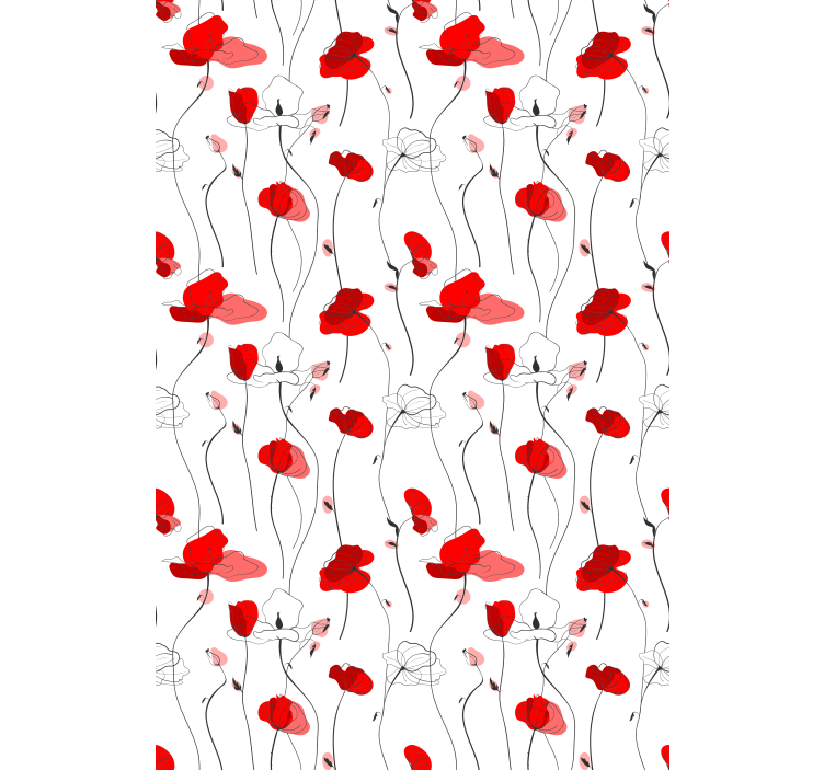 Store enrouleur motif fleur floraison florale élégante - TenStickers
