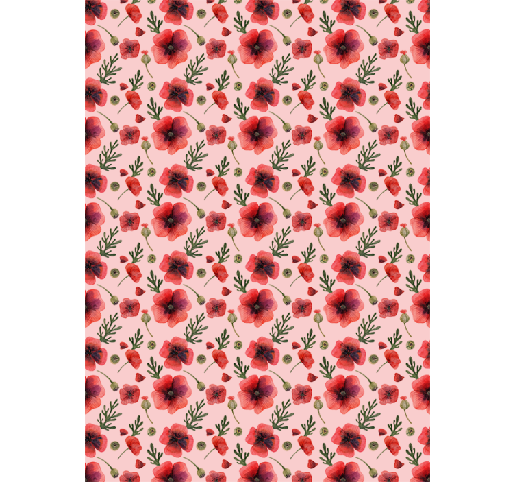 Stores enrouleurs fleurs et plantes motif coquelicot - TenStickers