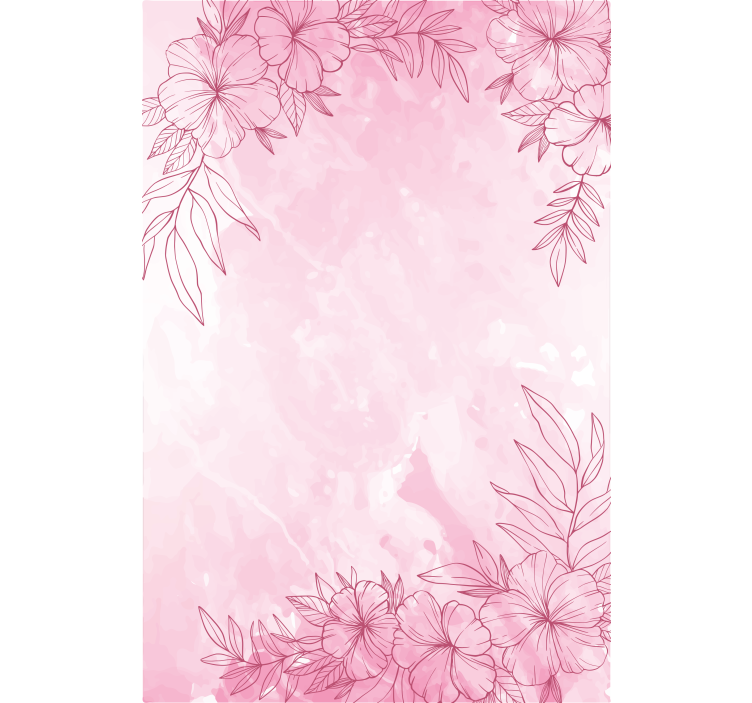 Store enrouleur floral éclosion rose - TenStickers