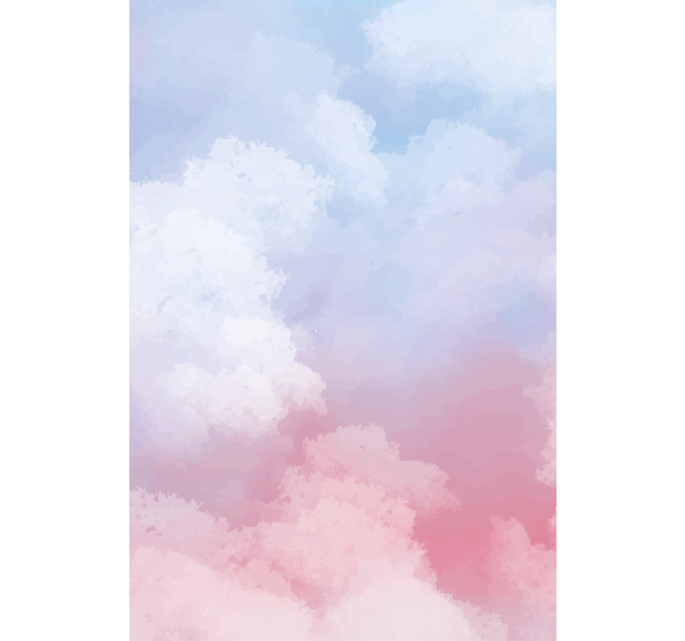 Stores pour couples Nuages de ciel peints à la main - TenStickers