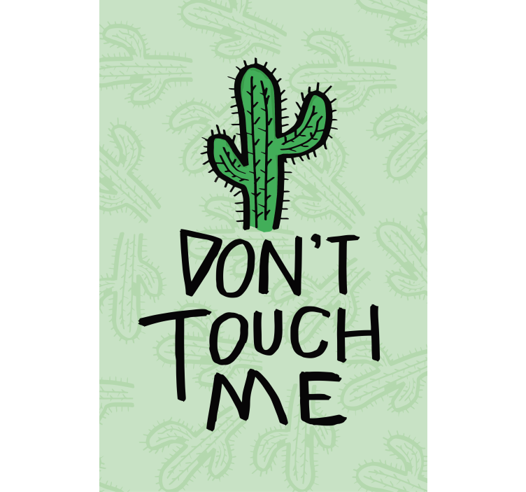 Stores pour couples Cactus 'ne me touche pas' - TenStickers
