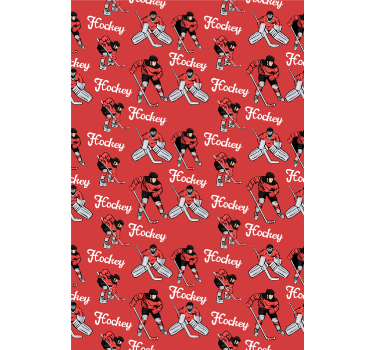 Store enrouleur sport impression de joueurs de hockey - TenStickers