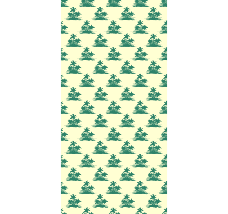 Store enrouleur arbre silhouettes de palmiers tropicaux - TenStickers