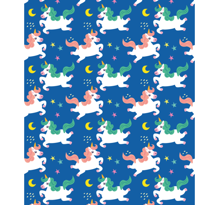Store enrouleur animaux licornes au clair de lune - TenStickers