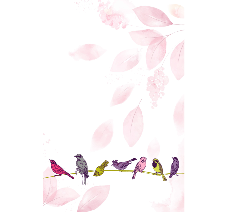 Store enrouleur animaux oiseaux sur une branche - TenStickers