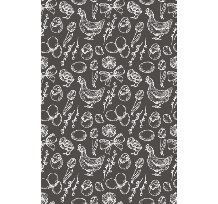 Store enrouleur animaux charmants motifs de poulet - TenStickers