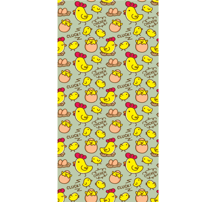 Store enrouleur animaux motif de poulets charmants - TenStickers
