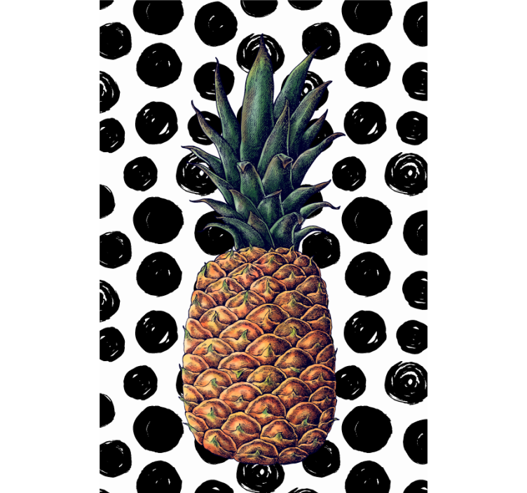 Store enrouleur fruits et légumes ananas à pois - TenStickers