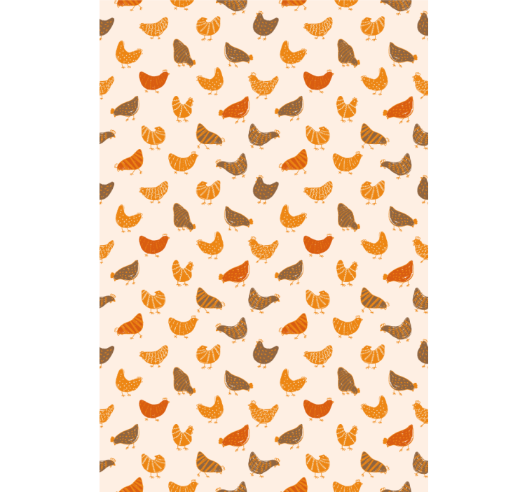Store enrouleur cuisine motif de poules - TenStickers