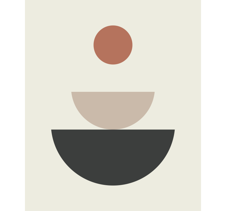 Store original salle de bain fontaine abstraite géométrique - TenStickers