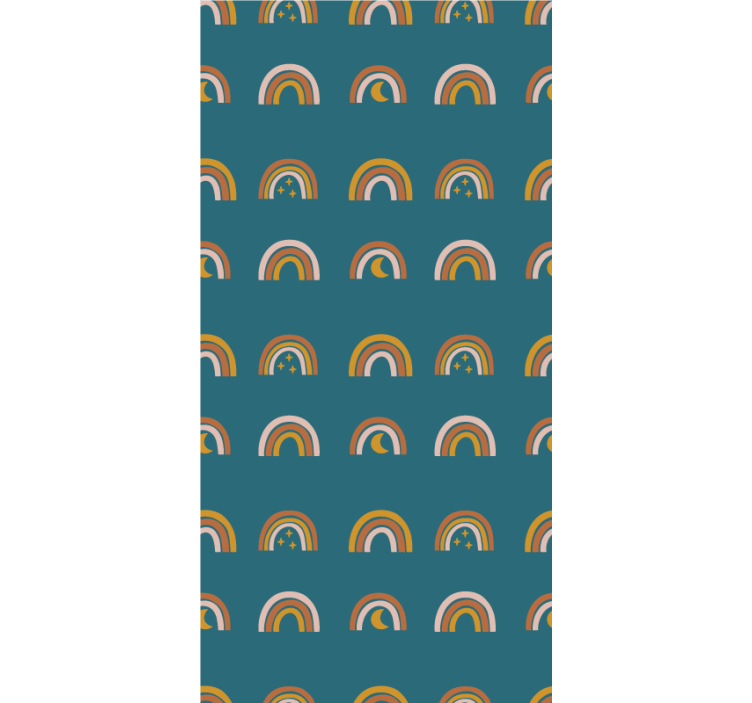 Store enrouleur pour chambre enfant arcs-en-ciel et étoiles - TenStickers