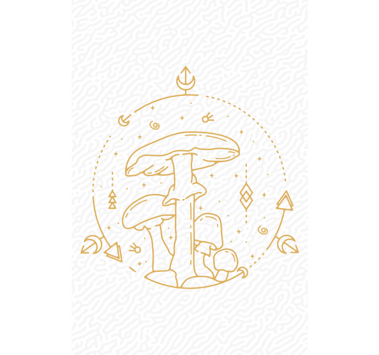 Store enrouleur autres champignons et géométrie - TenStickers