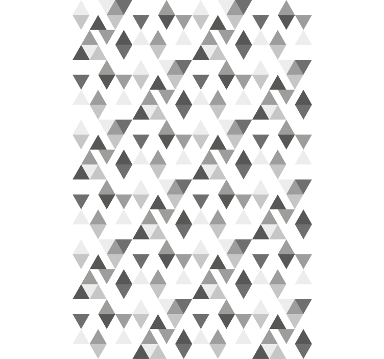 Store enrouleur moderne motif triangulaire gris - TenStickers