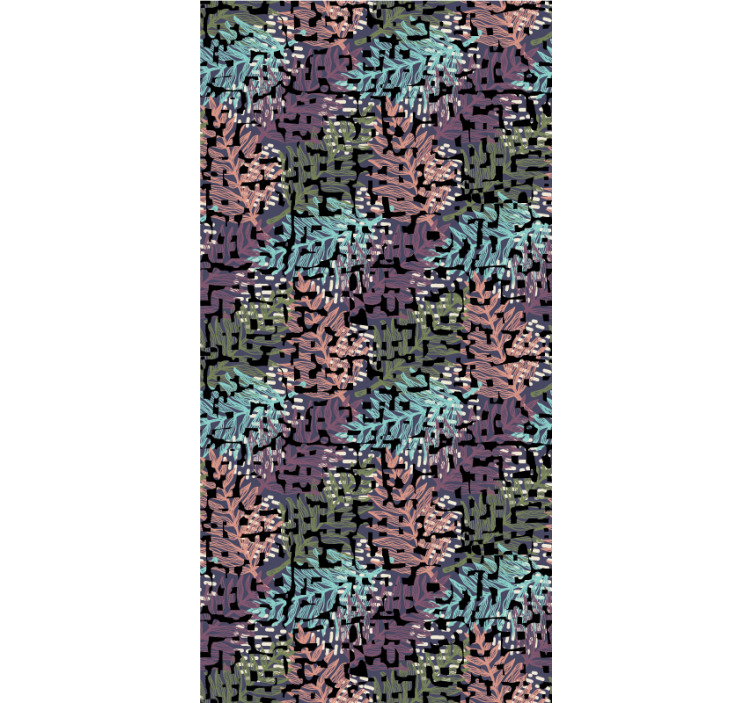 Stores enrouleurs fleurs et plantes motif feuillage - TenStickers