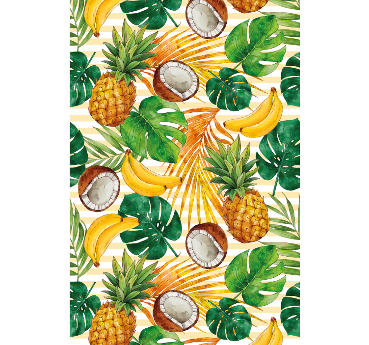 Store enrouleur cuisine conception de fruits tropicaux - TenStickers
