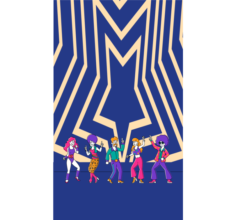 Store enrouleur amusant ambiance dansante disco - TenStickers