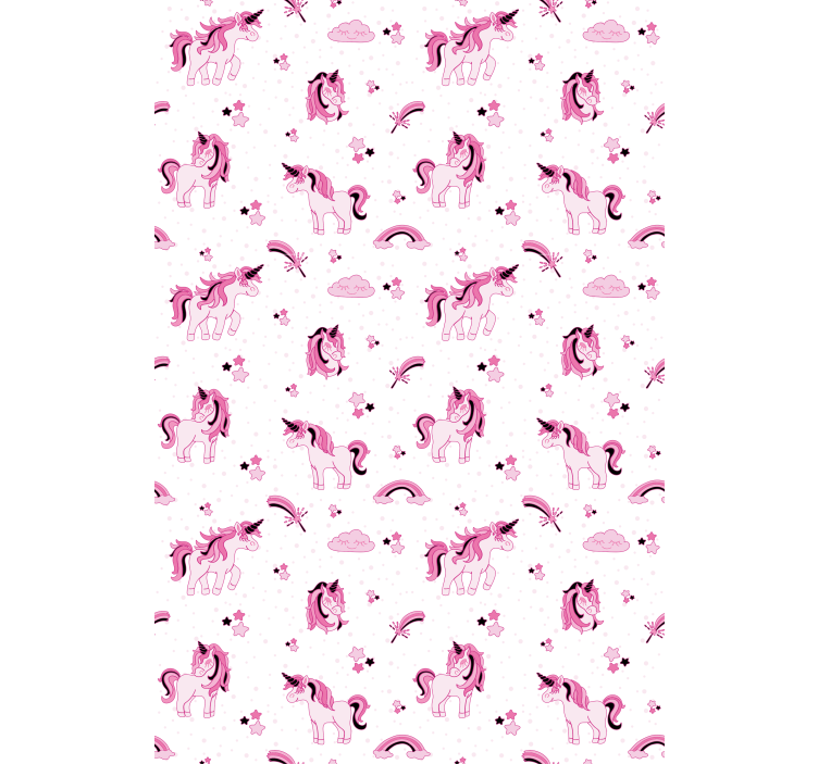 Store enrouleur chambre enfant motif licorne - TenStickers