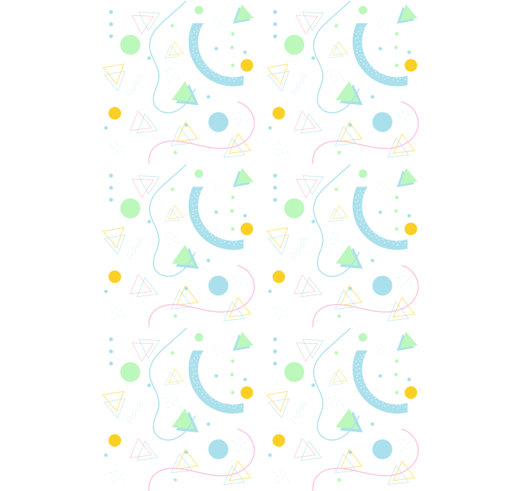 Store enrouleur moderne tableau de formes géométriques - TenStickers