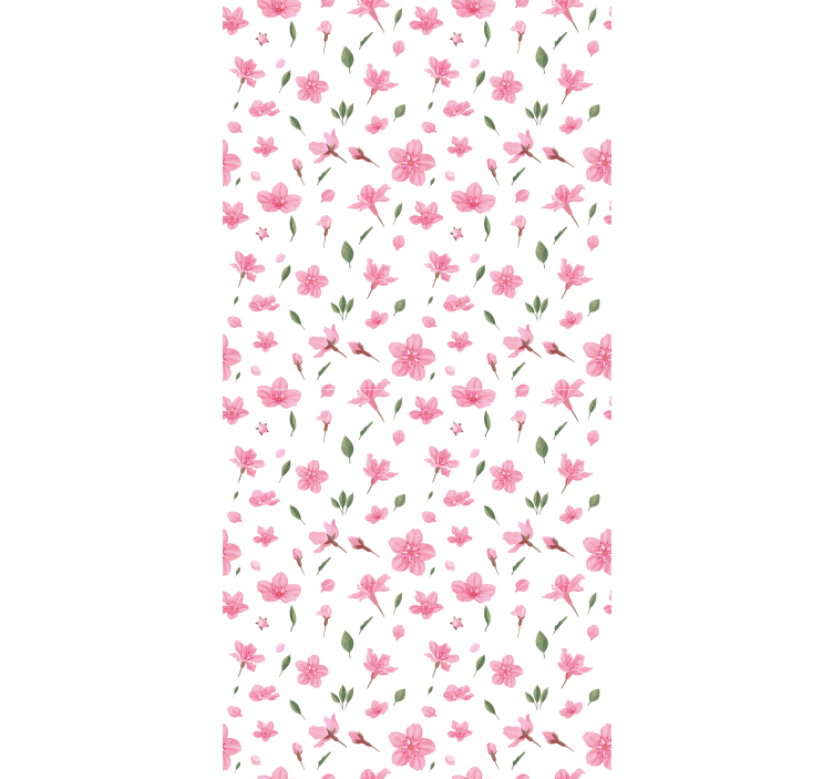 Store enrouleur floral motif rose délicat - TenStickers