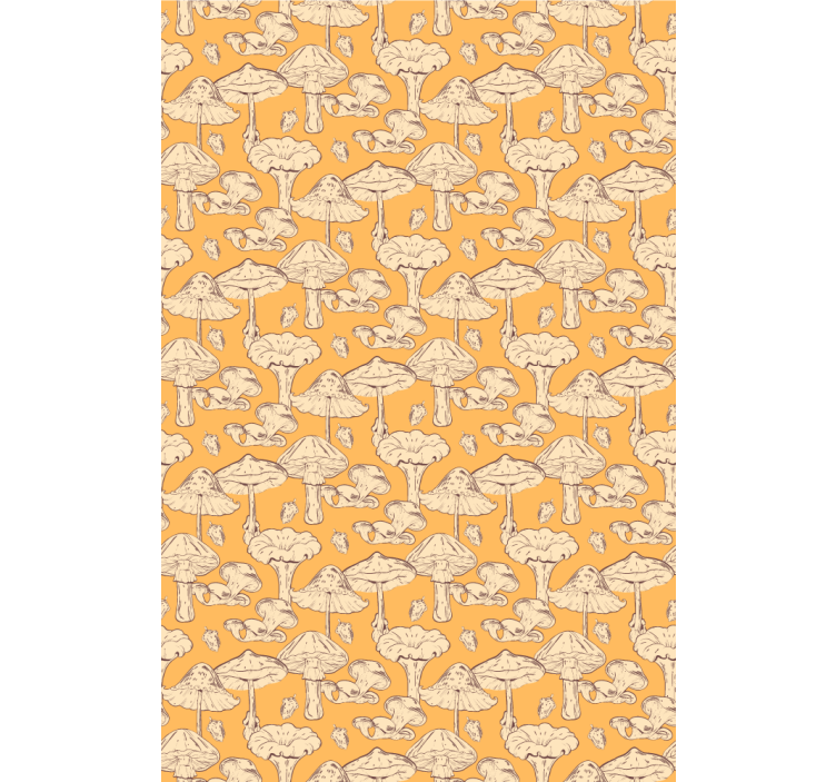 Store enrouleur floral motif champignon - TenStickers