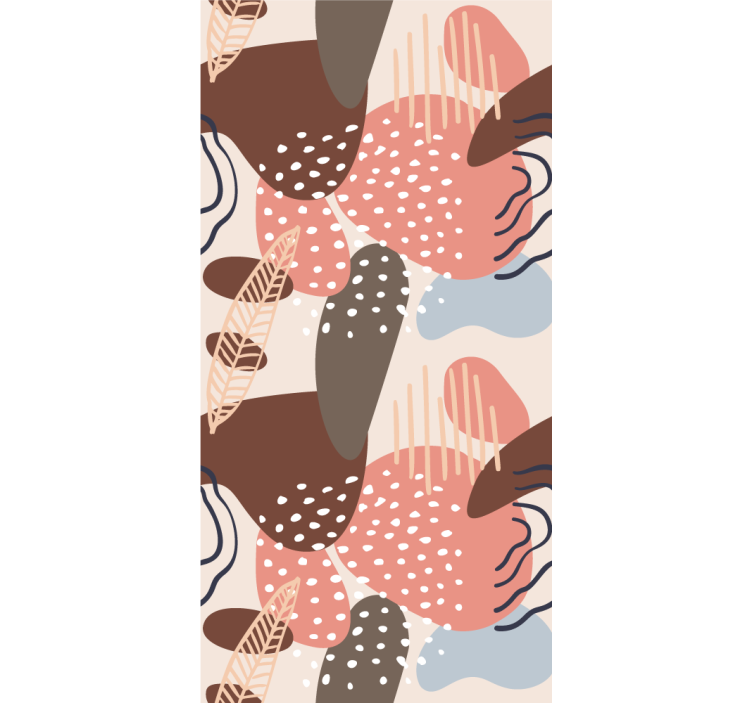 Store enrouleur moderne formes de motifs organiques - TenStickers
