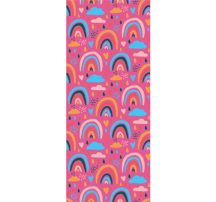 Store enrouleur pour chambre enfant motif arc-en-ciel coloré - TenStickers
