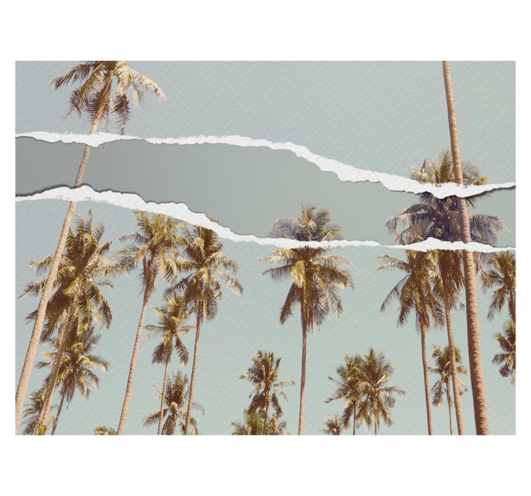 Store enrouleur arbre conception d'été de palmier - TenStickers