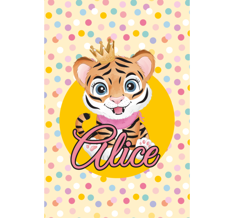 Store enrouleur pour chambre enfant bébé tigre personnalisé - TenStickers