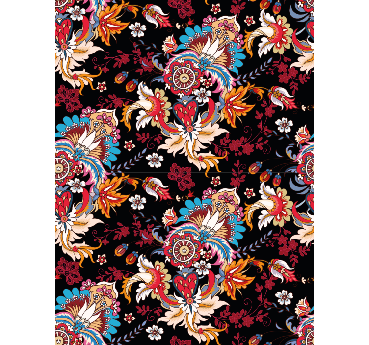 Store enrouleur floral motif floral éclatant - TenStickers