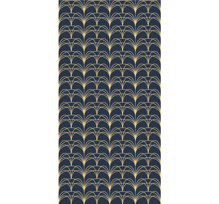 Store enrouleur élégant arches d'or - TenStickers