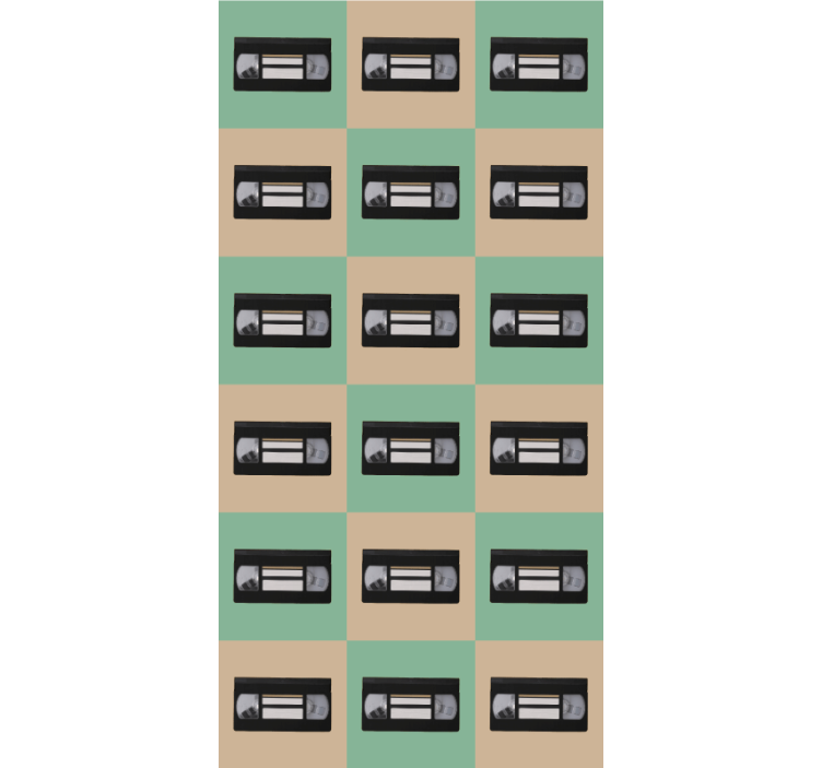 Store enrouleur vintage motif de ruban rétro - TenStickers