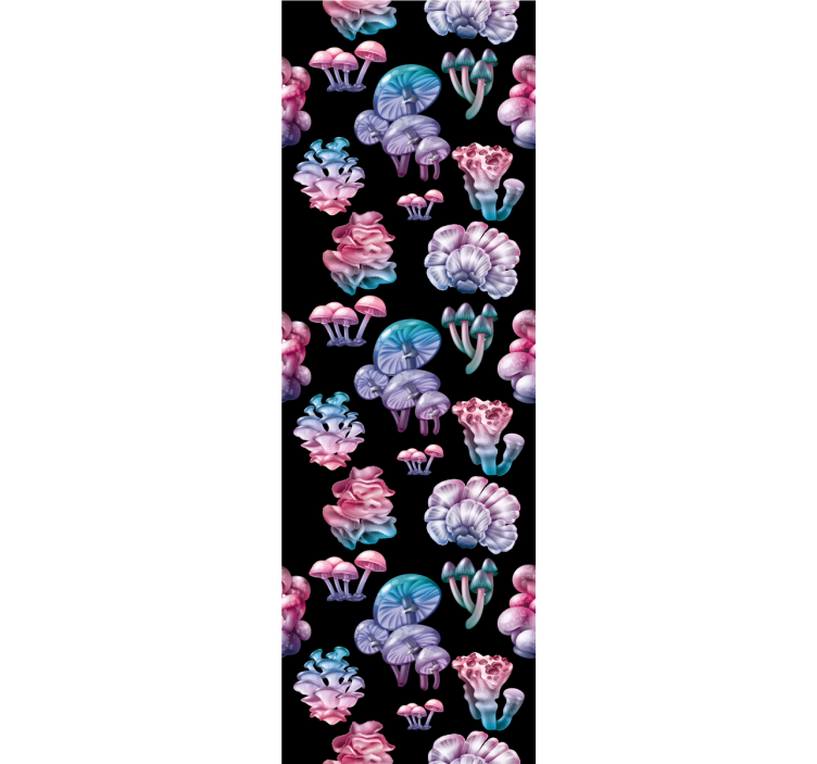 Store enrouleur autres motifs de champignons colorés - TenStickers