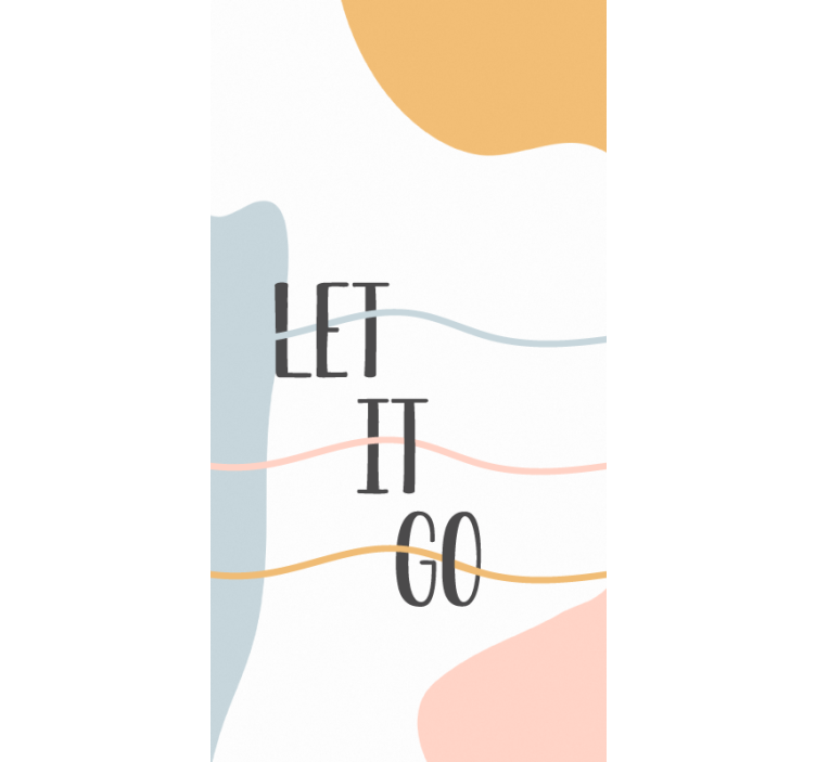 Store enrouleur salle de bain Let it go pastel - TenStickers