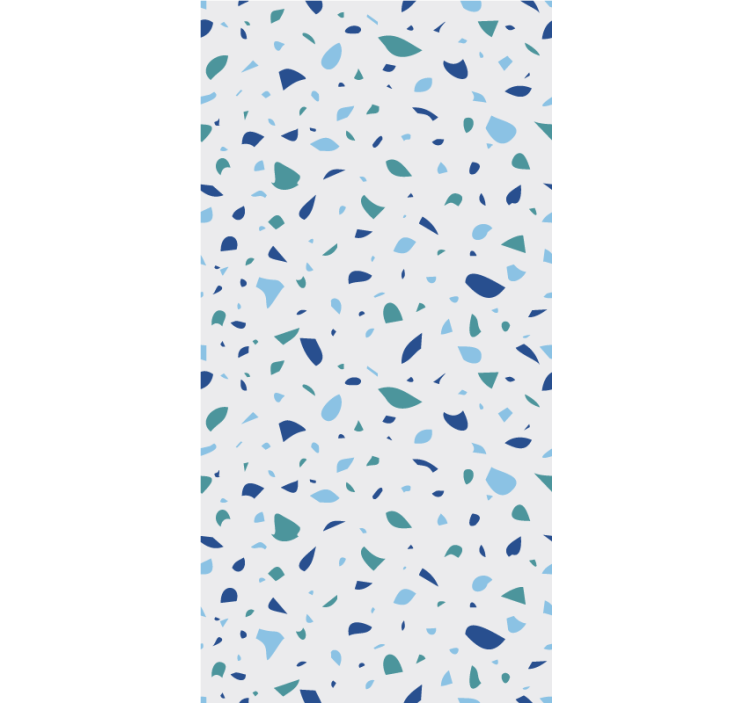 Store enrouleur textures et motifs effet terrazzo bleu - TenStickers