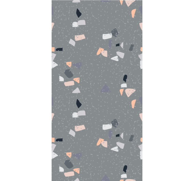 Store enrouleur textures et motifs terrazzo gris simple - TenStickers