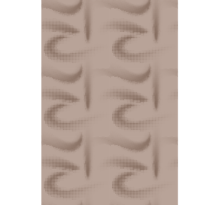 Store enrouleur textures et motifs motif incurvé marron - TenStickers