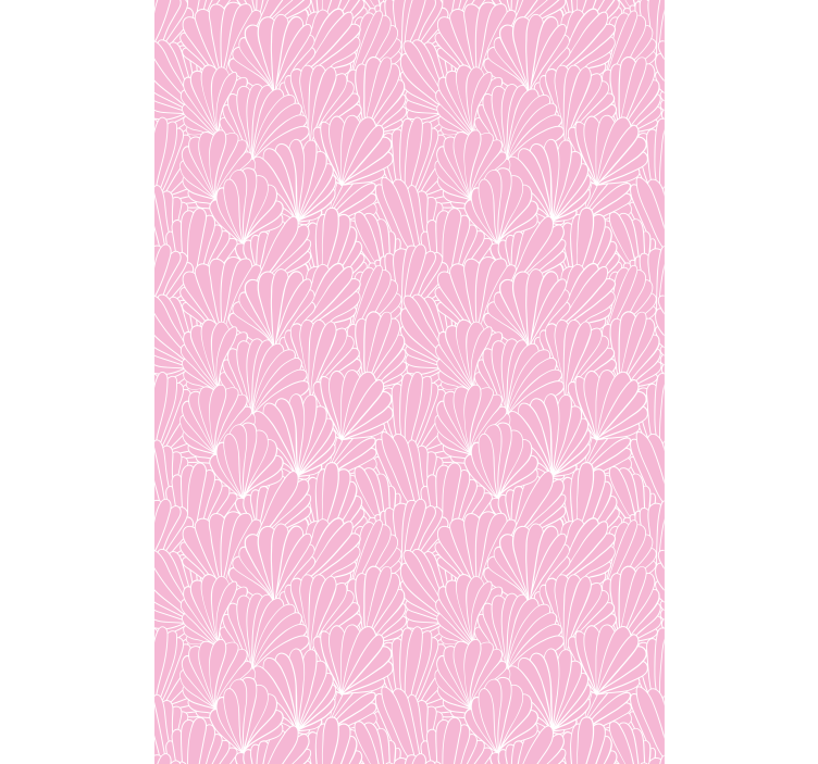 Store enrouleur animaux motif coquillage rose - TenStickers