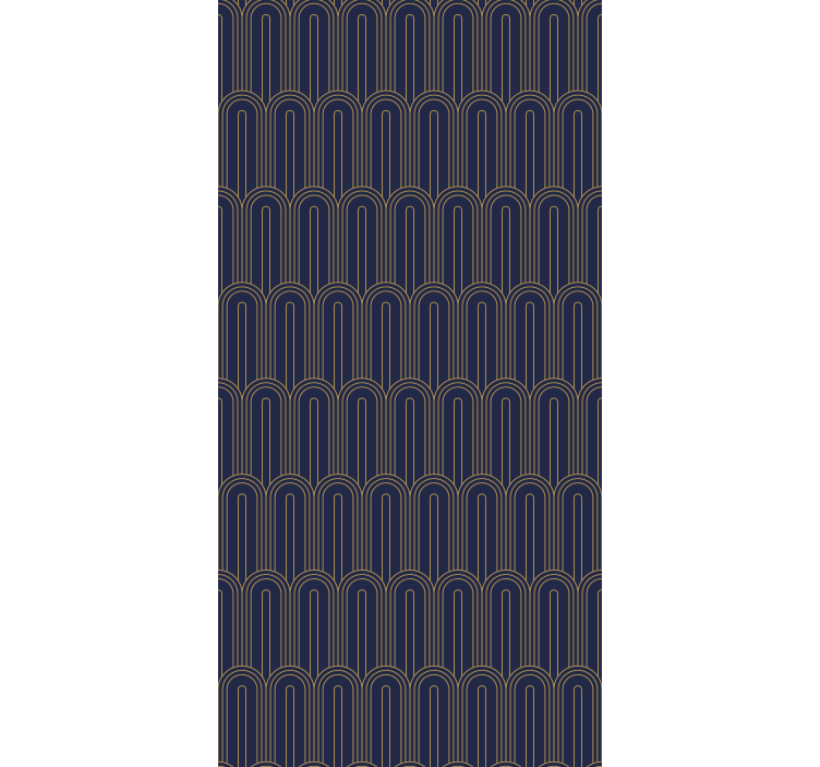 Store enrouleur élégant arches dorées modernes - TenStickers